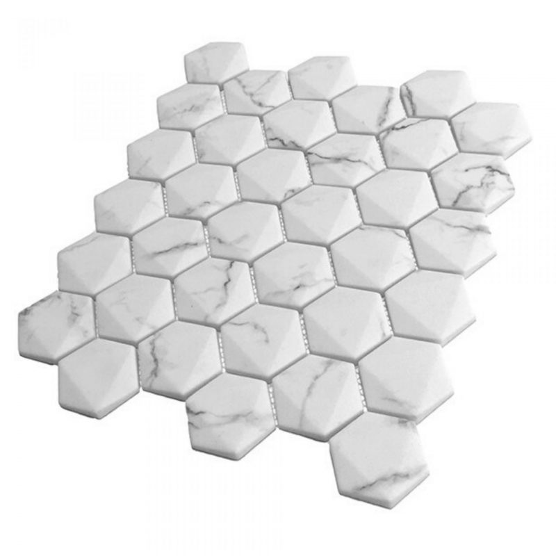 hexagon-marble-statuario-white-mosaic-tile