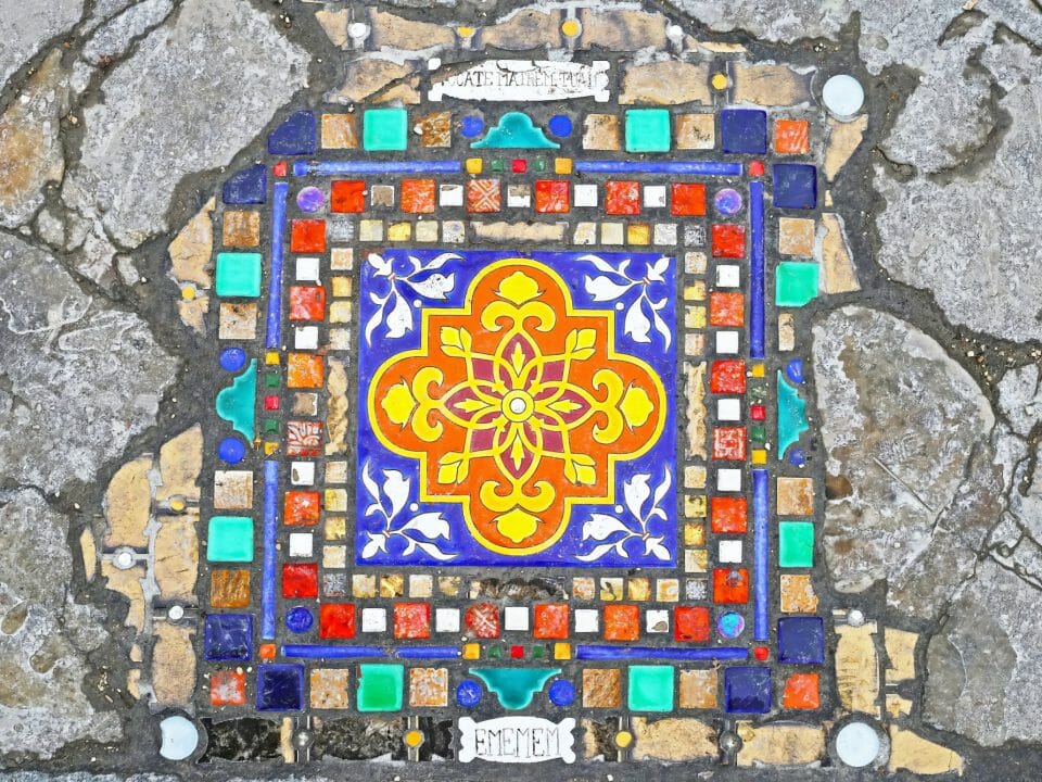 Ememem Pavement Mosaic In Paris