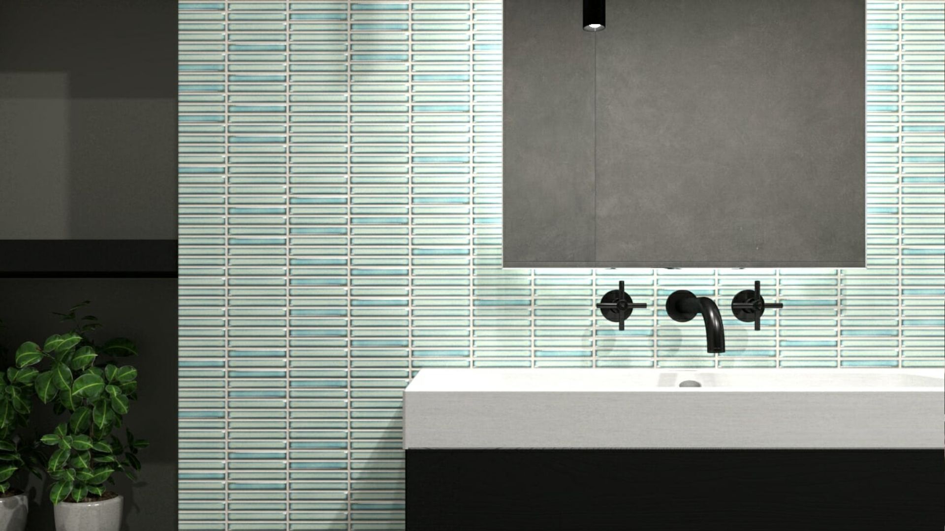 green-mosaic-tiles-home-interiors